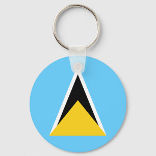 Sanktt Lucia flagga Keychain Nyckelring