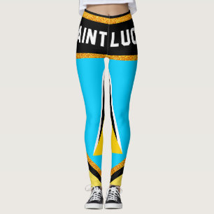 Sanktt Lucia flagga Leggings