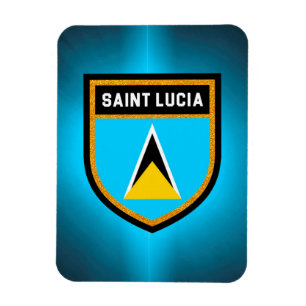Sanktt Lucia flagga Magnet