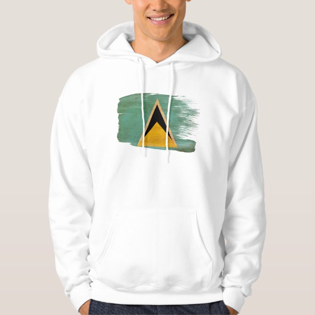 Sanktt Lucia flaggaHoodie Hoodie (Framsida)