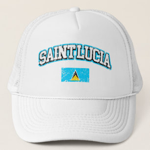 Sanktt Lucia vintageflagga Truckerkeps