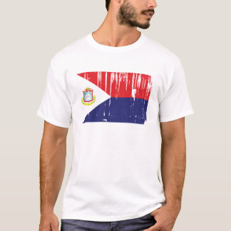 Sanktt Maarten flagga T-shirt