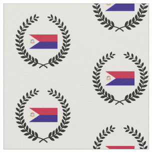 Sanktt Maarten flagga Tyg