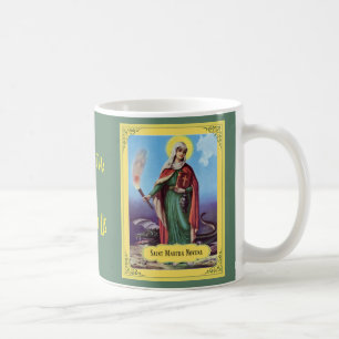 Sanktt Martha nio vecka Novenabön Kaffemugg
