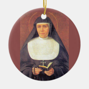Sanktt Mary Mazzarello* julprydnad Julgransprydnad Keramik