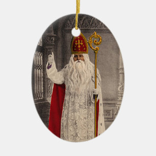 Sanktt Nicholas julgranprydnad Julgransprydnad Keramik