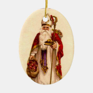 Sanktt Nicholas julgranprydnad Julgransprydnad Keramik