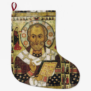 Sanktt Nicholas symbolsjulstrumpa Stor Julstrumpa