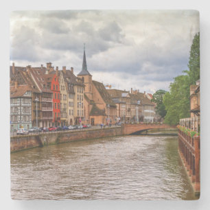 Sanktt-Nicolas skeppsdocka i Strasbourg, frankrike Stenunderlägg