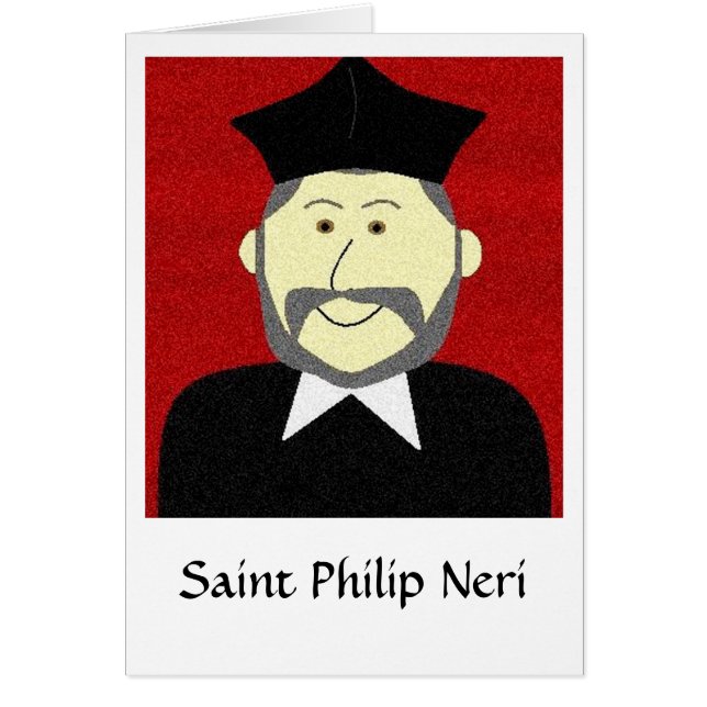 Sanktt Philip Neri Hälsningskort (Framsidan)