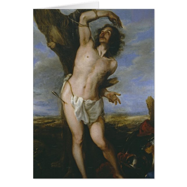 Sanktt Sebastian Hälsningskort (Framsidan)
