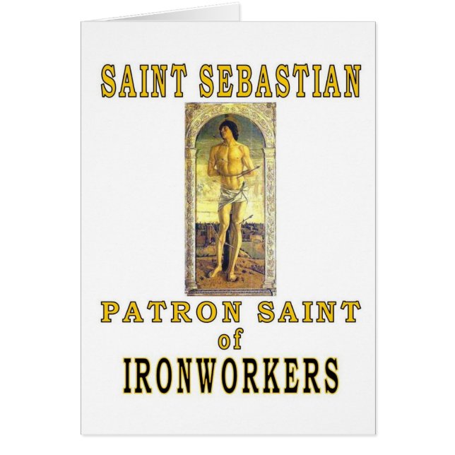 SANKTT SEBASTIAN HÄLSNINGSKORT (Framsidan)