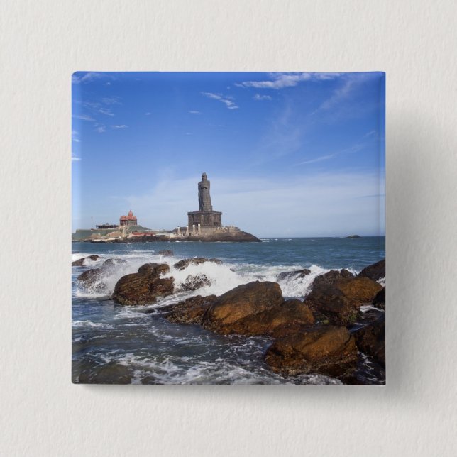 Sanktt Thiruvalluvar staty | Tamil Nadu, Indien Knapp (Framsida)