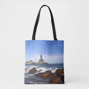 Sanktt Thiruvalluvar staty Tamil Nadu, Indien Tygkasse