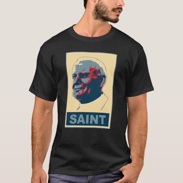 SANKTT Tshirt för Pope John Paul Ii popkonst Tee (Framsida)