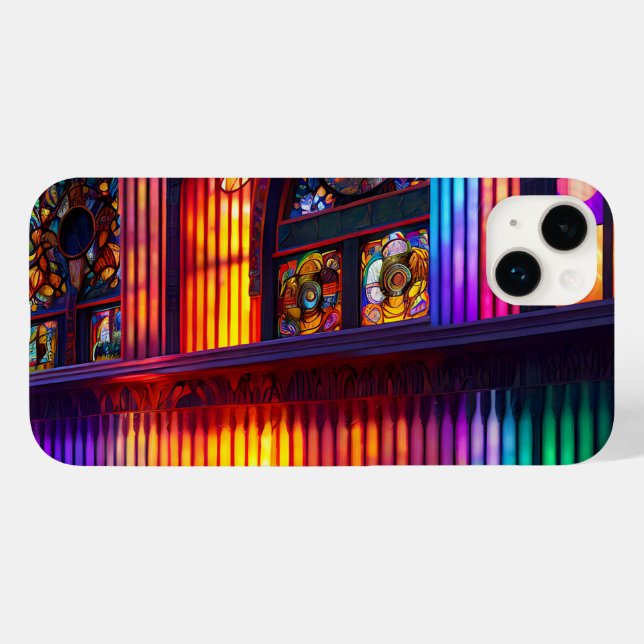 Sanktuary | Rainbow Church Art iPhone/iPad case (Baksida (horisontell))