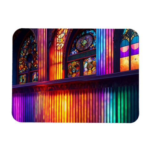 Sanktuary | Rainbow Church Insida Magnet (Horisontell)