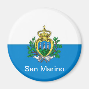 sanmarinsk flagga magnet