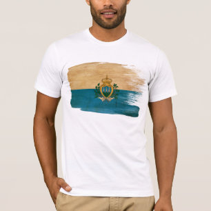 Sanmarinsk flaggaT-tröja T-shirt