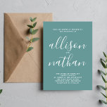 Sann enkelhet 1 Anka-ägg med minimalistiskt Bröllo Inbjudningar<br><div class="desc">Den här enkla och vackra bröllopsinbjudan är perfekt för minimalisterna i oss alla! Kontakta mig om du vill ha hjälp med att anpassa textdelen av bröllopsinbjudan.</div>
