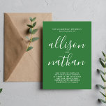Sann enkelhet 1 Meadow Minimalist Bröllop Inbjudningar<br><div class="desc">Den här enkla och vackra bröllopsinbjudan är perfekt för minimalisterna i oss alla! Kontakta mig om du vill ha hjälp med att anpassa textdelen av bröllopsinbjudan.</div>