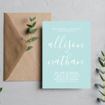 Sann enkelhet i havets minsta minimalistiska Bröll Inbjudningar<br><div class="desc">Den här enkla och vackra bröllopsinbjudan är perfekt för minimalisterna i oss alla! Kontakta mig om du vill ha hjälp med att anpassa textdelen av bröllopsinbjudan.</div>