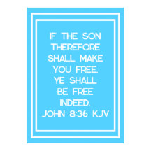 Sann frihet i Kristus Bible Verse Typography