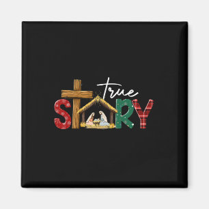 Sann historia Julens födelse Jesus Xmas Katolsk Magnet