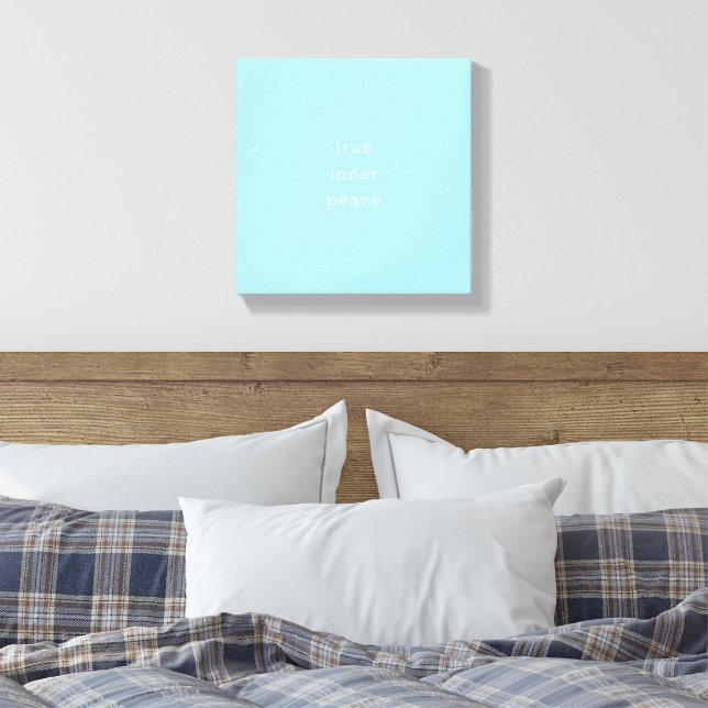 Sann Inre Fred | Minimal  Canvastryck (Insitu (sovrum))