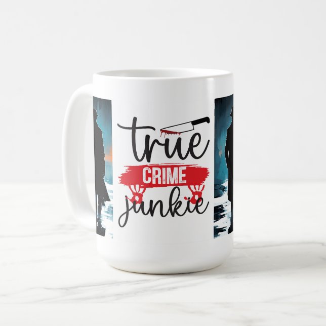 Sann kriminell junkie kaffemugg (Framsida vänster)