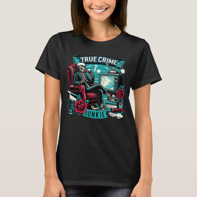 Sann kriminell junkie t shirt (Framsida)