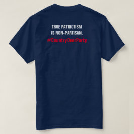 Sann patriotism är icke-partitisan Land över Party Tee