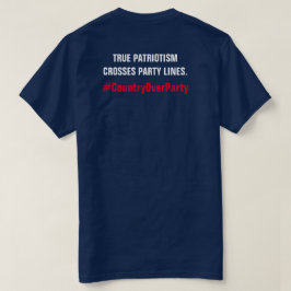 Sann patriotism Kor Party Linjer Tee