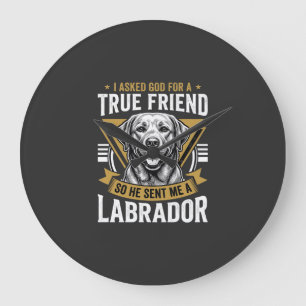 Sann vän labrador hund stor klocka