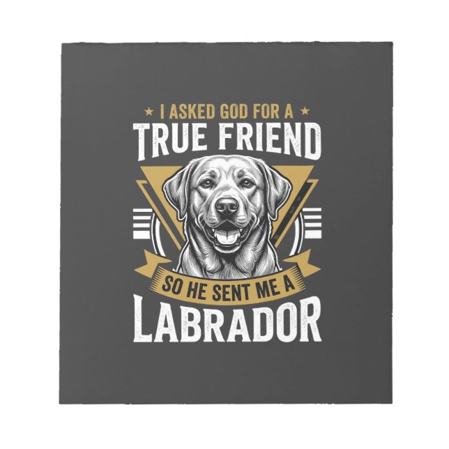 Sann vän labradorhund anteckningsblock (Framsida)