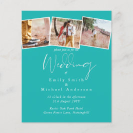 Sanna Färger PHOTO Collage Bröllopsbudget Inbjudni