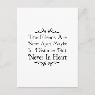 Sanna vänner är aldrig delade vykort