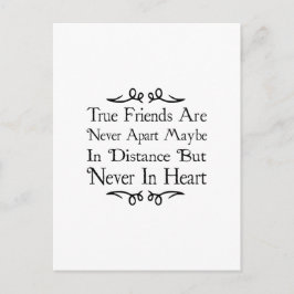 Sanna vänner är aldrig delade vykort
