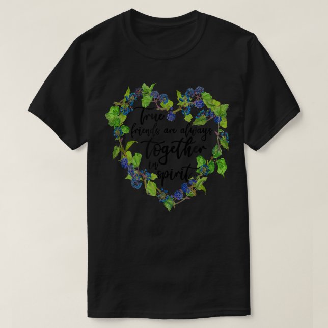 Sanna vänner är alltid tillsammans i BFF-andan T Shirt (Design framsida)