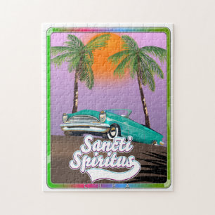 Sanncti spiritus Cuba-reseaffisch. Pussel