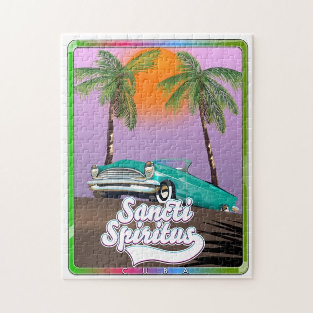 Sanncti spiritus Cuba-reseaffisch. Pussel (Vertikal)