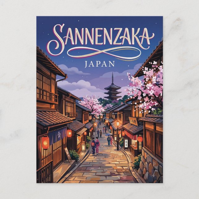 Sannenzaka Slope Japan Vykort (Framsida)