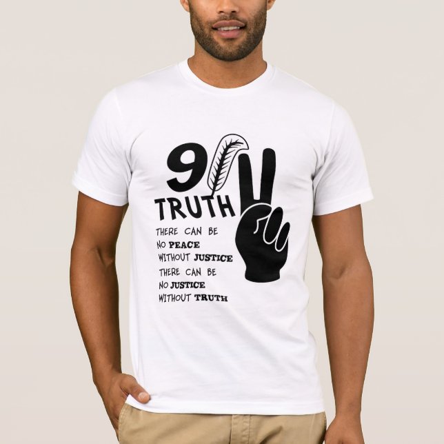 Sanning 911 ingen fred utan rättvisa tee (Framsida)