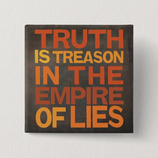 Sanning är treasonen knapp (Framsida)