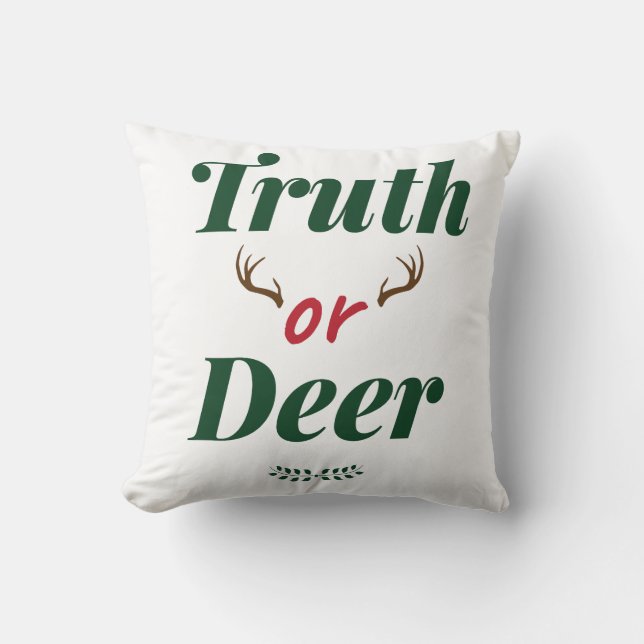 Sanning eller hjort kudde (Framsida)