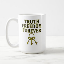 Sanning, frihet, evighet kaffemugg