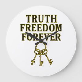 Sanning, frihet, evighet stor klocka