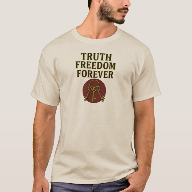 Sanning, frihet, evighet t shirt (Framsida)