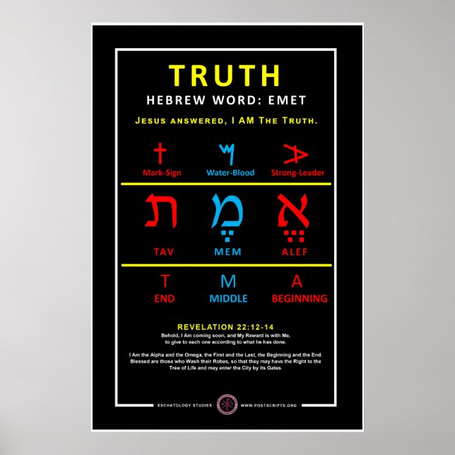 Sanning i Hebrew Poster (Framsidan)