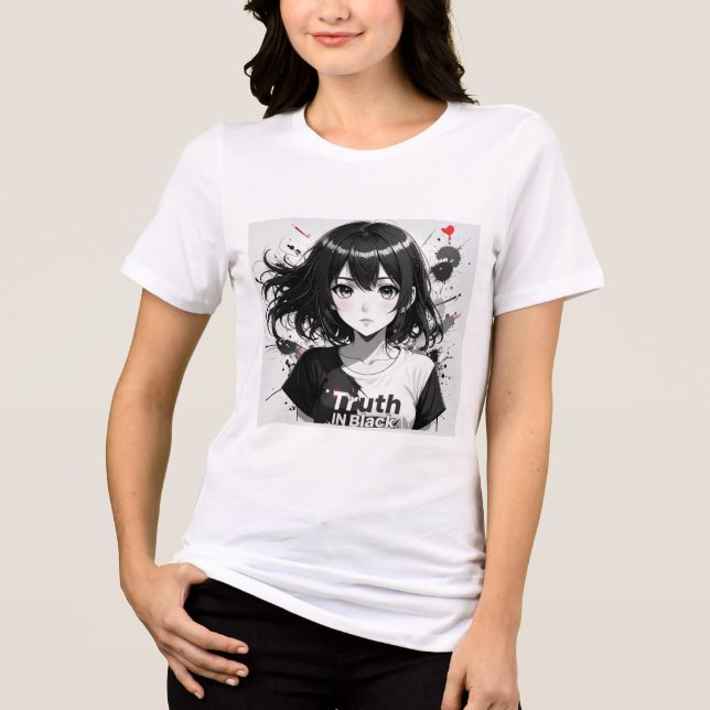 Sanning i svart t shirt (Framsida)